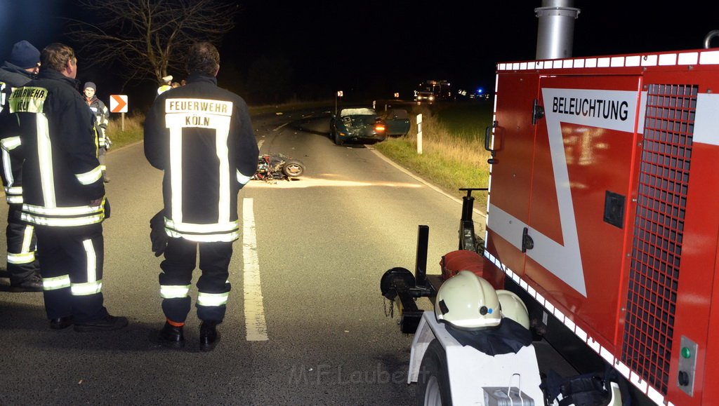 Schwerer VU PKW Roller Koeln Porz Libur Liburer Landstr P045.JPG